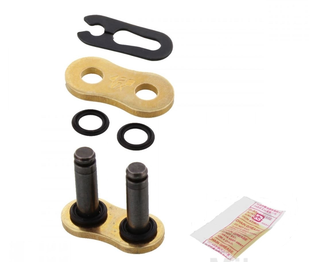 DID VX Motorrad X-Ringkette G&B 428 Teilung 112 Glieder offen +Clipschloss bis 350 ccm