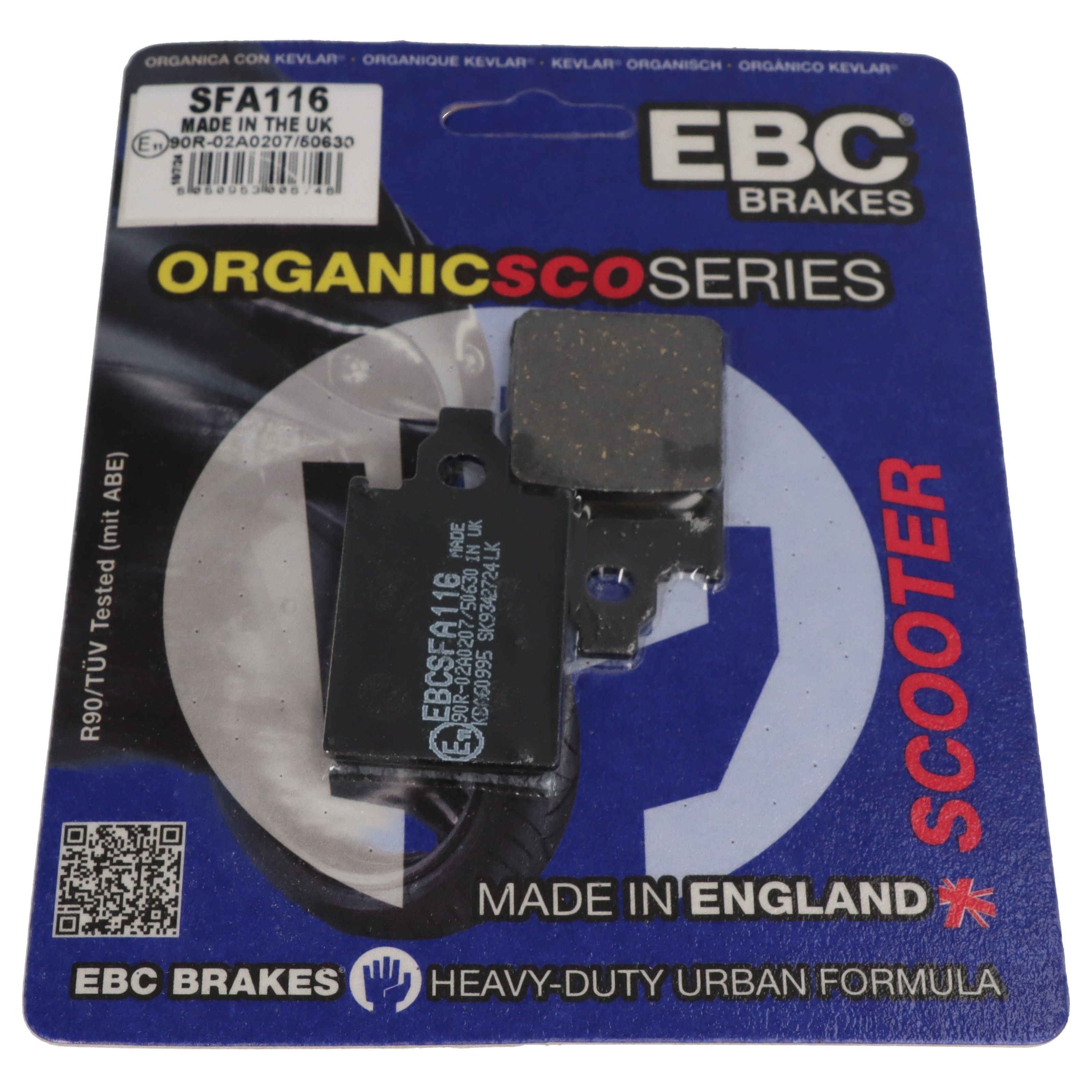 EBC Bremsbeläge SFA116 für Beta Peugeot Piaggio Tempo SV Free 25 50 100 DT VGA