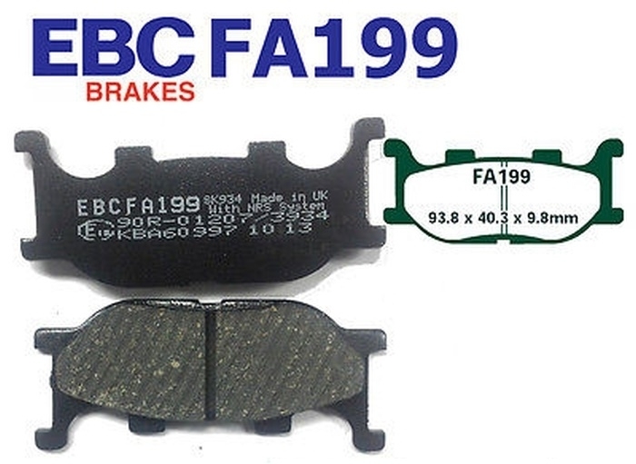 EBC Bremsbeläge FA199 für Yamaha SR TDR XV XJ XVS FZ6 MT-03