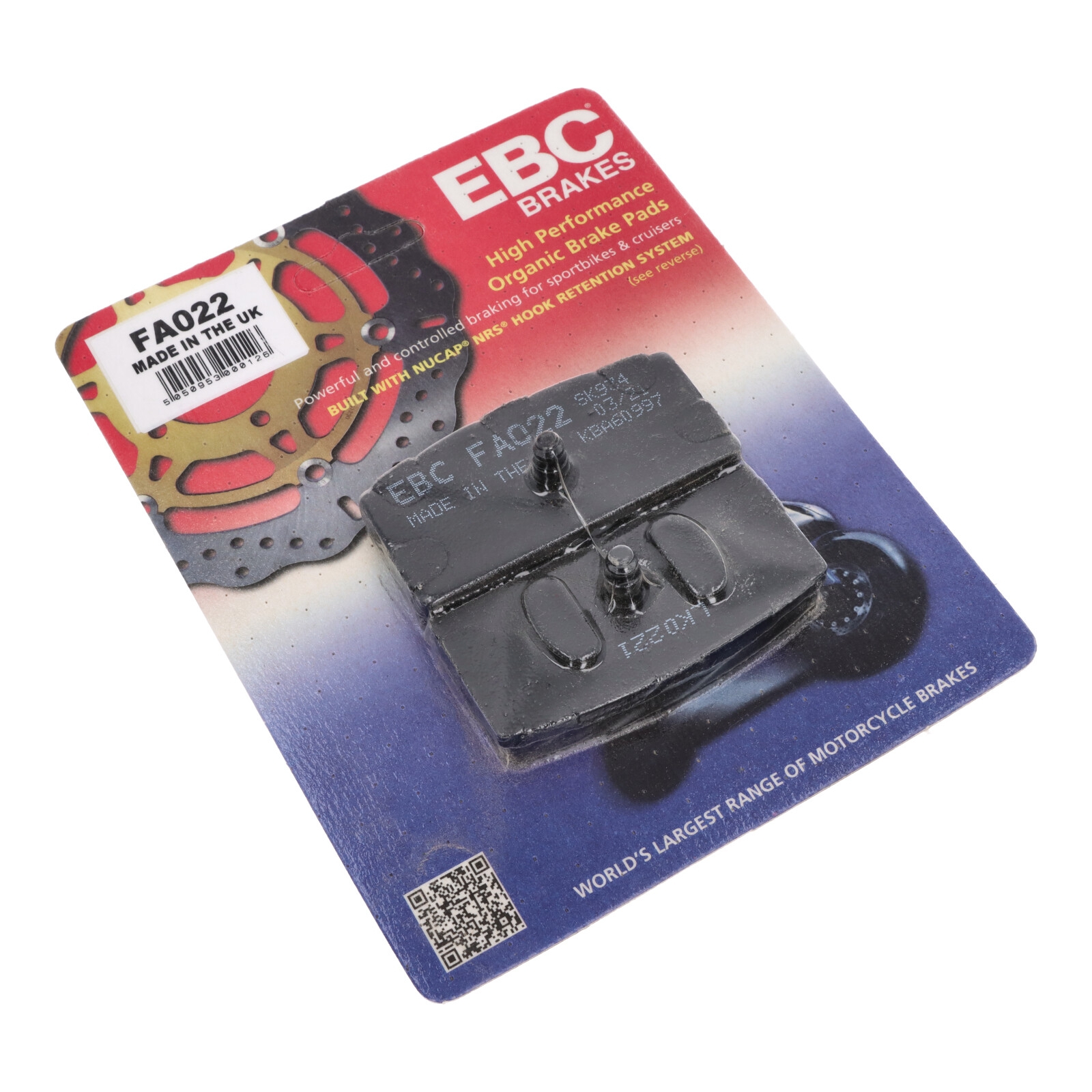 EBC FA022 Blackstuff Bremsbeläge vorne für BMW R60 R60/7 R75/6 R80 R90/6 R100