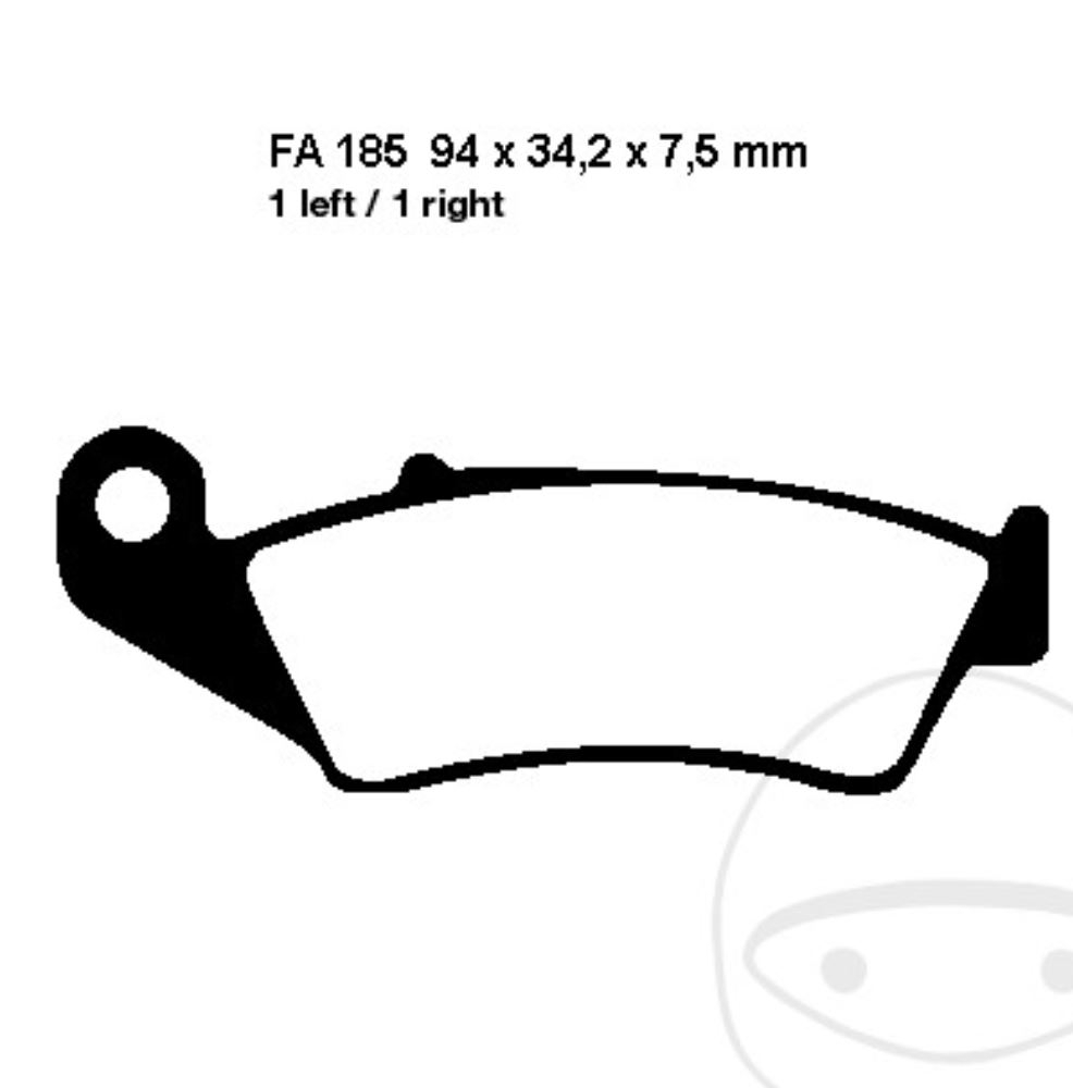 EBC Bremsbeläge MXS185 für Honda CR XLR XL XR XRV CRF TRX R V L X ER RD