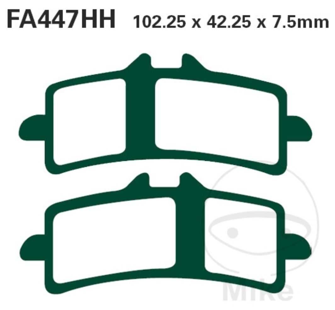 Race Bremsbeläge GPFAX447HH für Ducati 1098 1100 1198 1000 848 1200 1199 1260