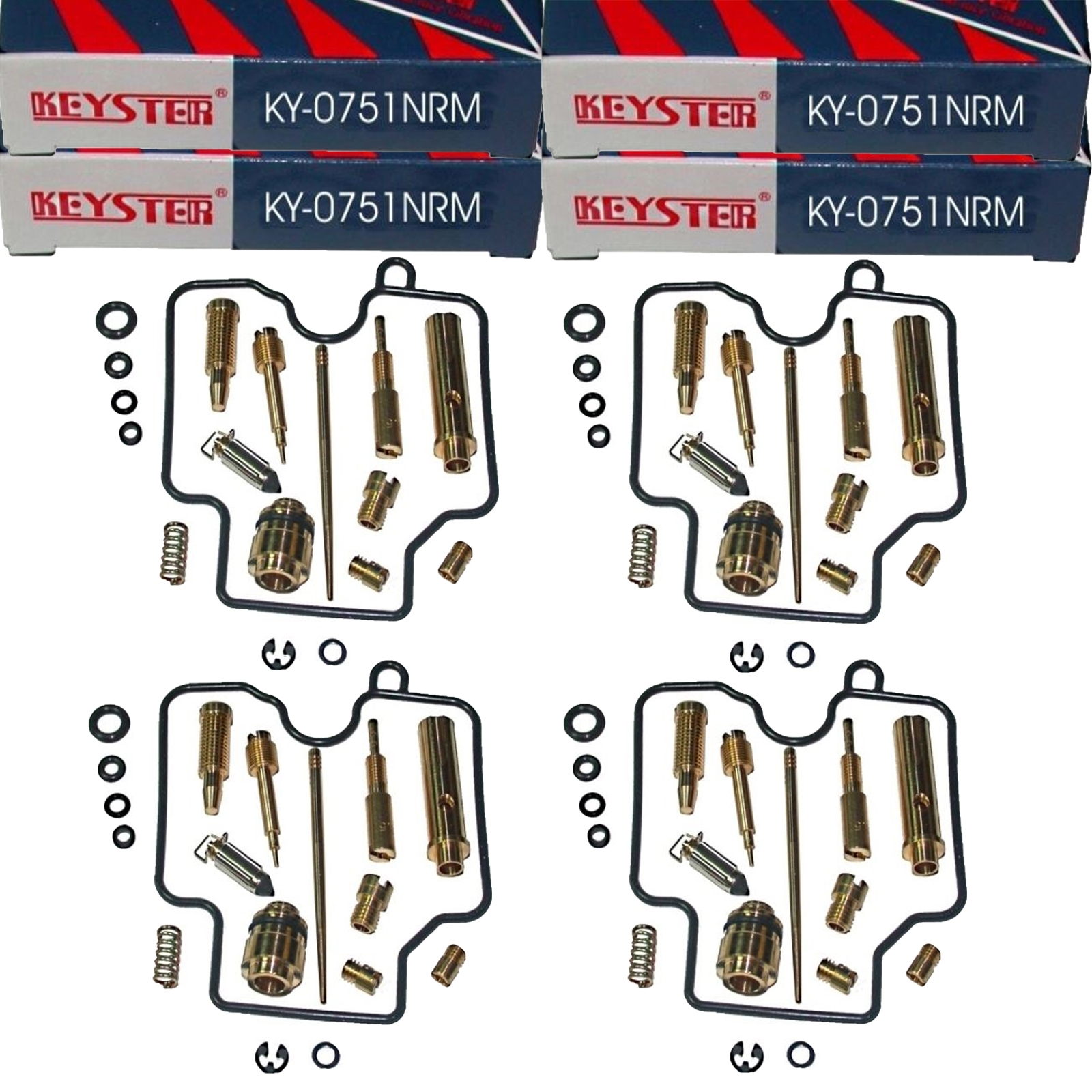 4x Keyster KY-0629NR KY-0751NRM Vergaser Reparatursatz für Yamaha XJ900 S Diversion 1995 - 2003