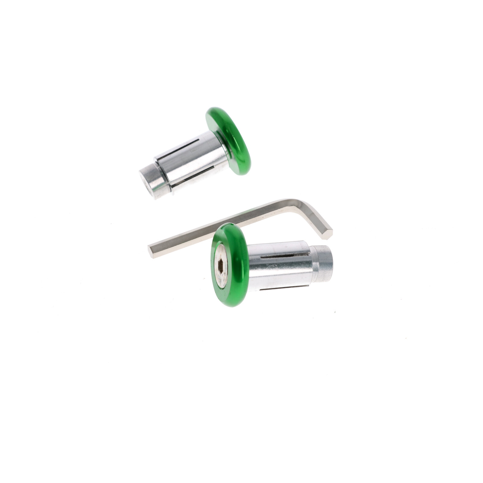 Motorrad Quad Roller Lenkerenden Lenkergewichte 2x32g grün für Lenker 13-19 mm