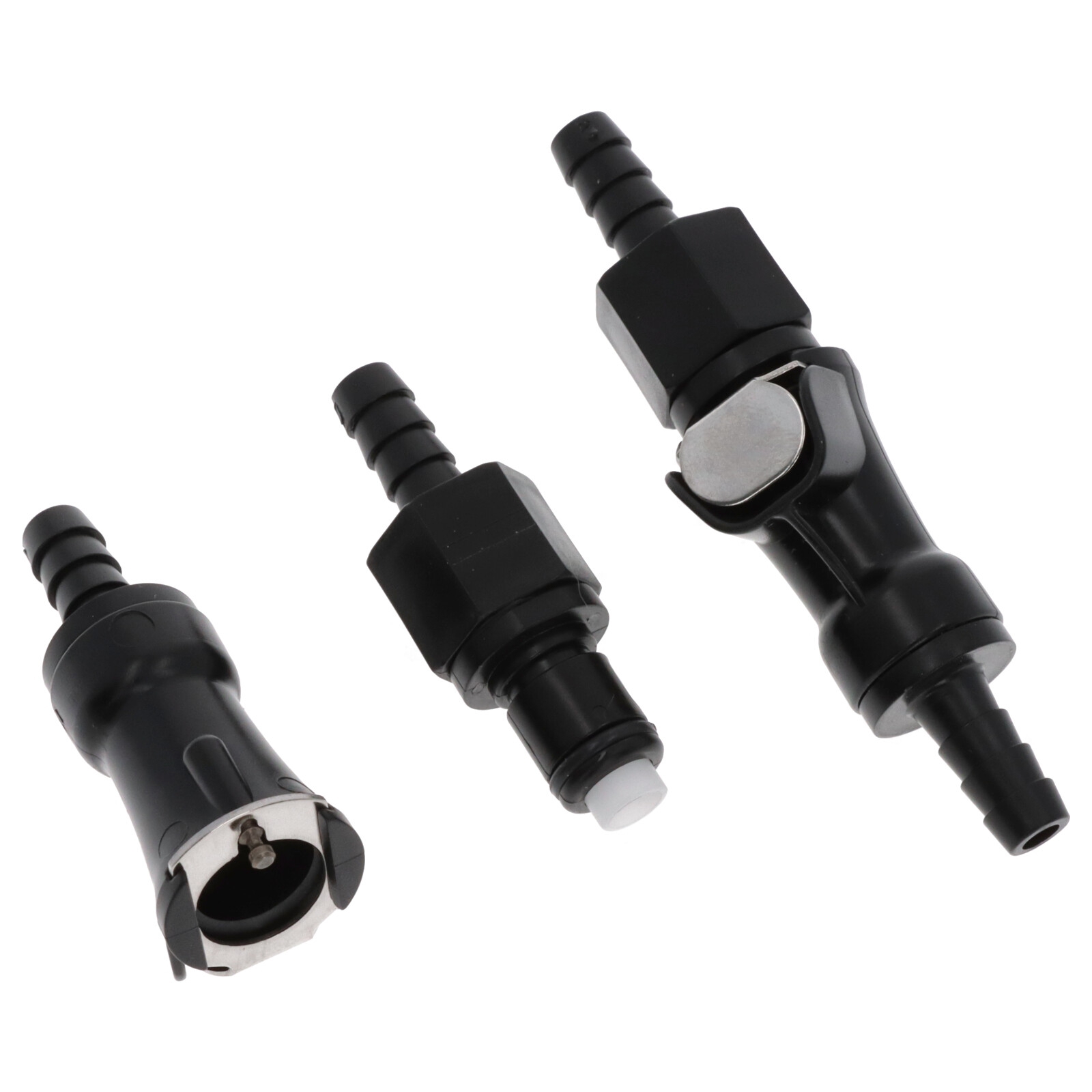 2x Benzinleitung Schnellspanner Kraftstoffleitung Kupplung 6mm Stecker Benzinschlauch Abschaltung