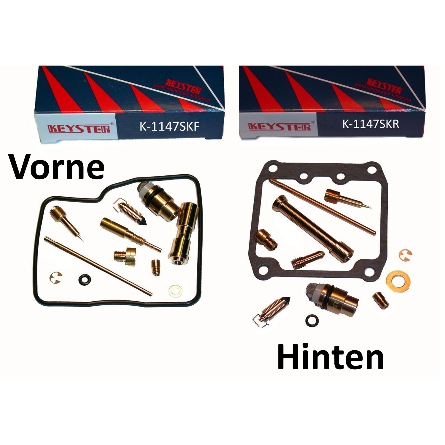 Keyster K-1147 Vergaser Reparatursatz vorne + hinten für Suzuki VS 800 Intruder VS52B 1992-00