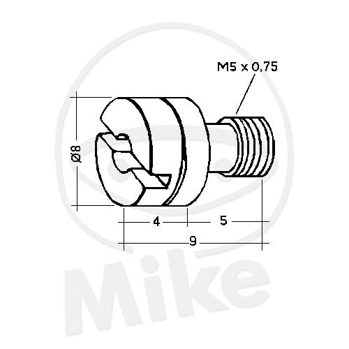 Vergaserdüse Hauptdüse Größe 80 SJ080-4 / 7240013 für Mikuni und Solex Vergaser
