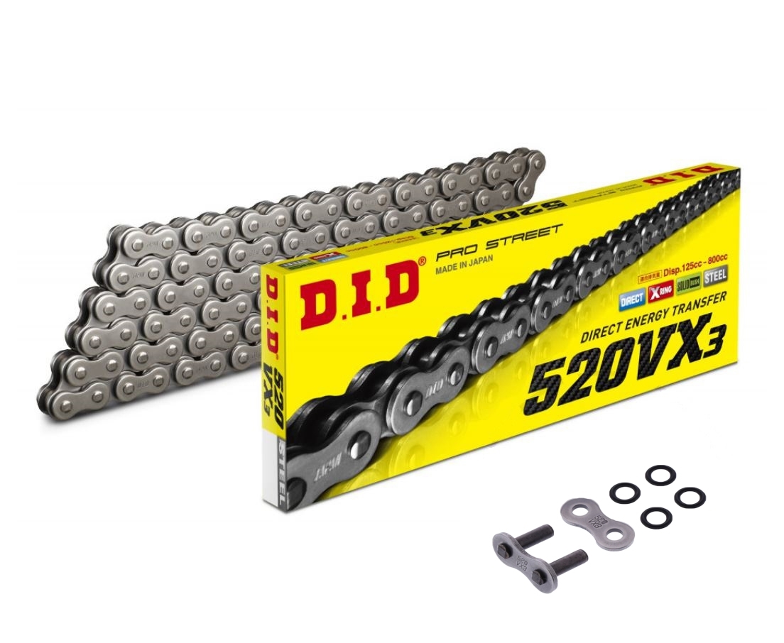 DID VX3 X-Ring Kettensatz verstärkt 520 Teilung für KTM Duke 390 RC390, 15-45-112