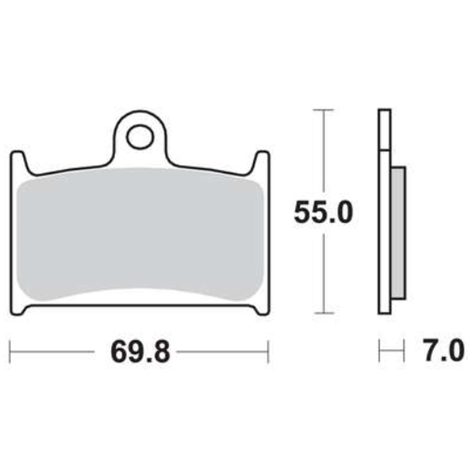TRW MCB690SV Sintermetall Bremsbeläge vorne für Suzuki GSF1200 Bandit S SA RF900 R Yamaha FZR750