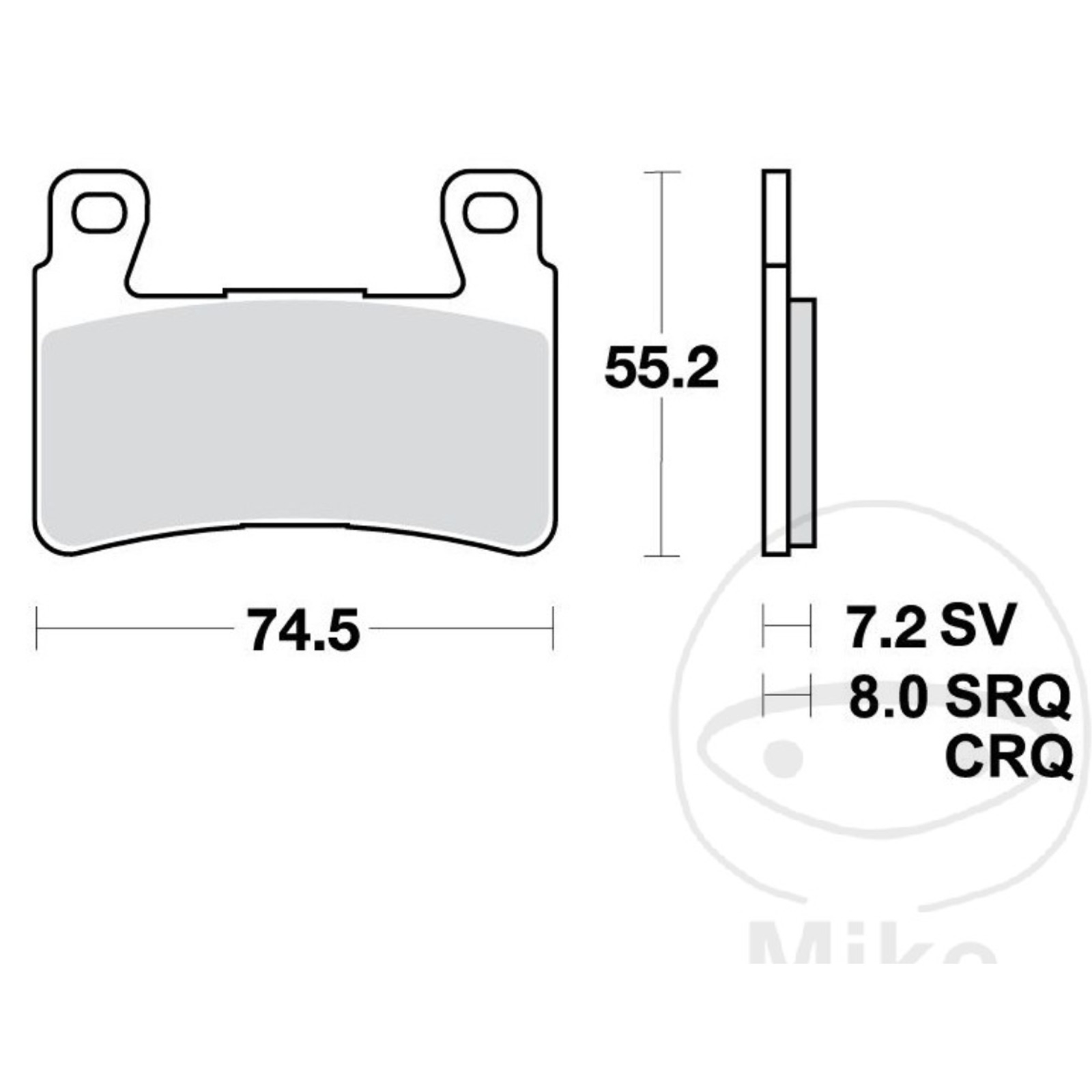 TRW MCB703SV Bremsbelagsatz vorne für Honda CBR900RR 1998-2003 SC44 SC50 VTR1000 CBR600 F
