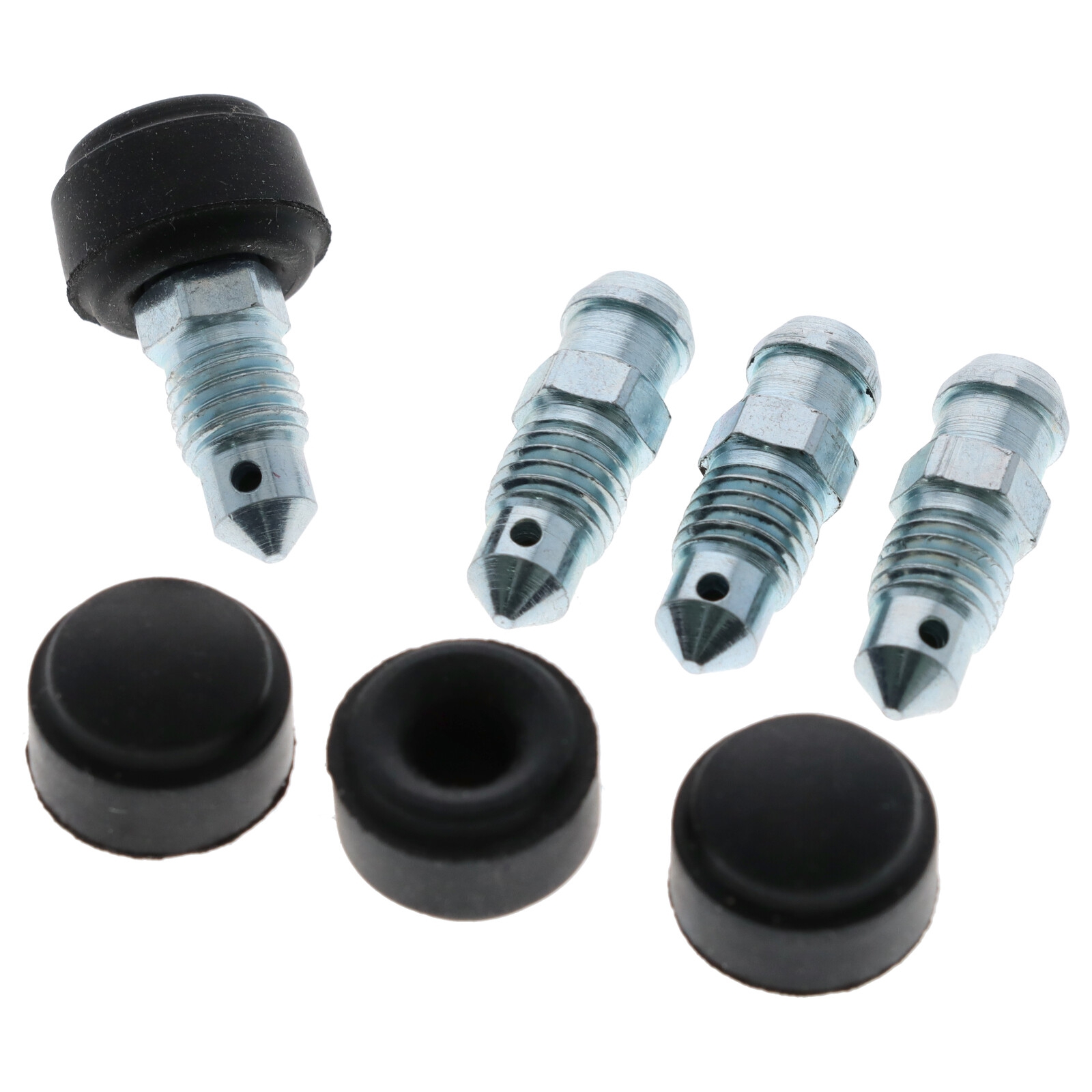 4x Quick Brake QB0053-4 Bremssattel Entlüfterschraube Entlüftungsventil M7x1x21.7 mit Kappen