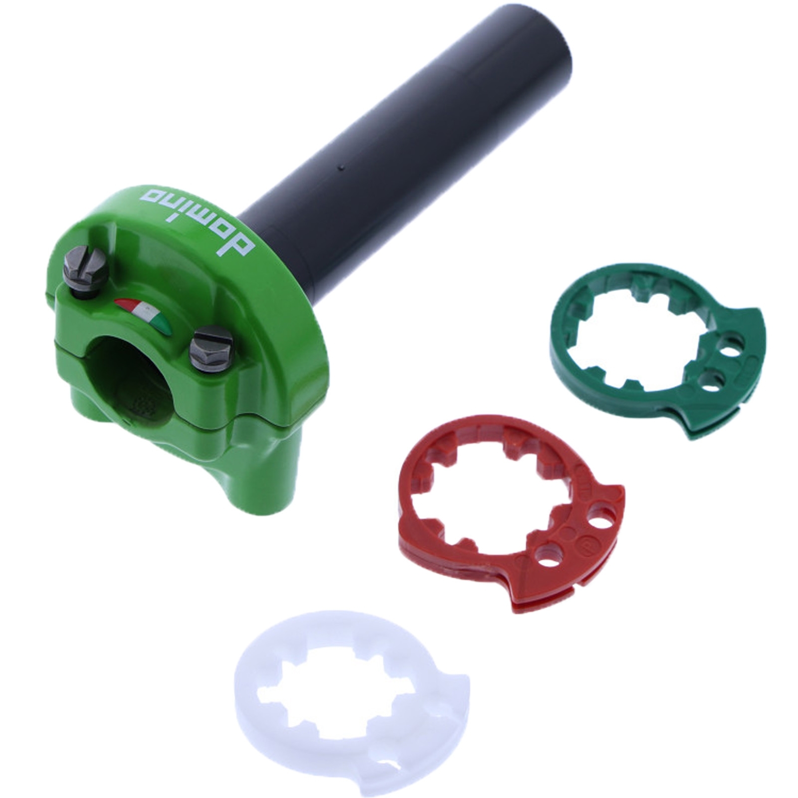 Domino 5235.03-00 Racing Gasgriff MX2 grün Gasdrehgriff ohne Griffgummi Universaldrehgriff
