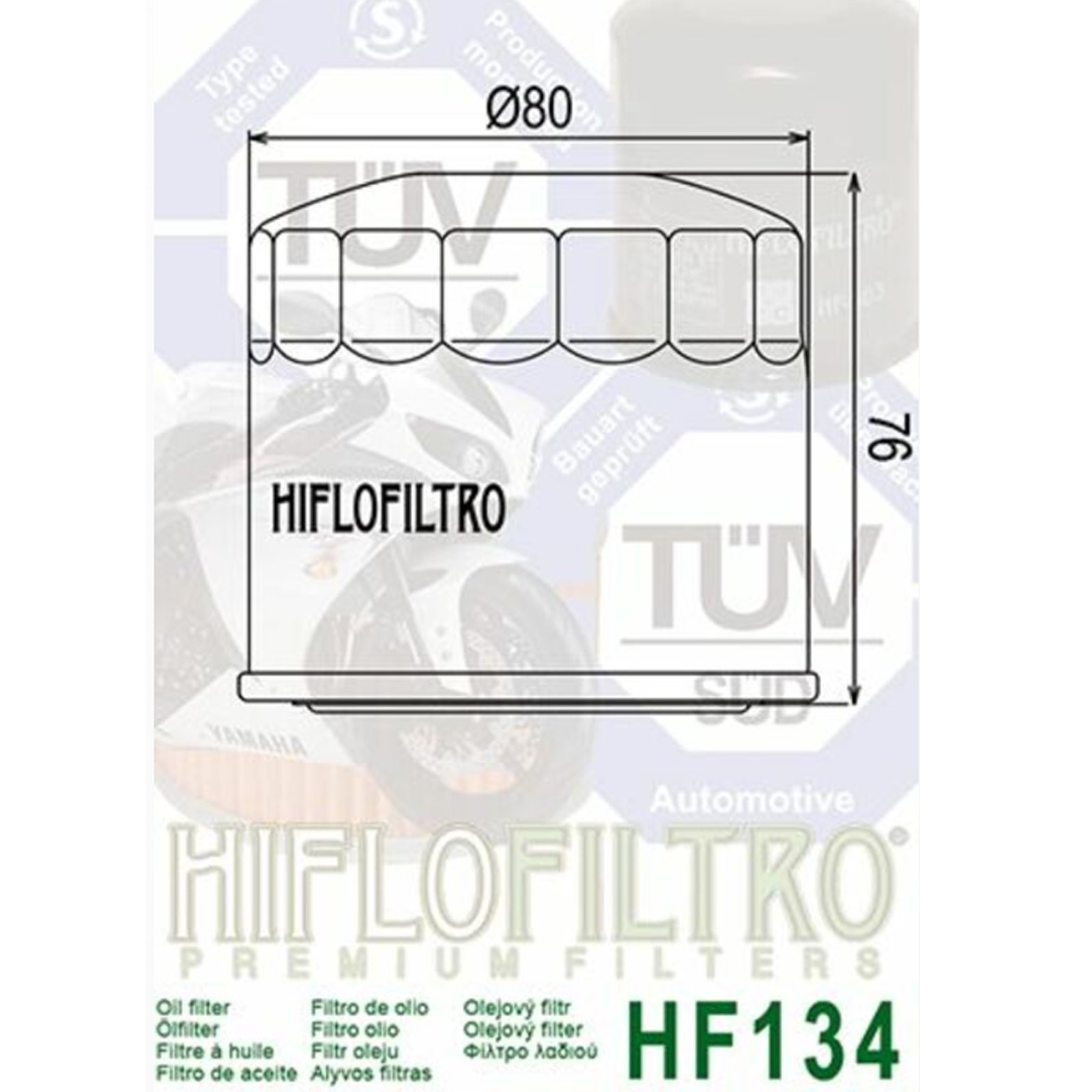 3x Hiflo HF134 Ölfilter für Suzuki GSX-R 750 1985 - 1987 GR75A VS 750 GLF/GLP