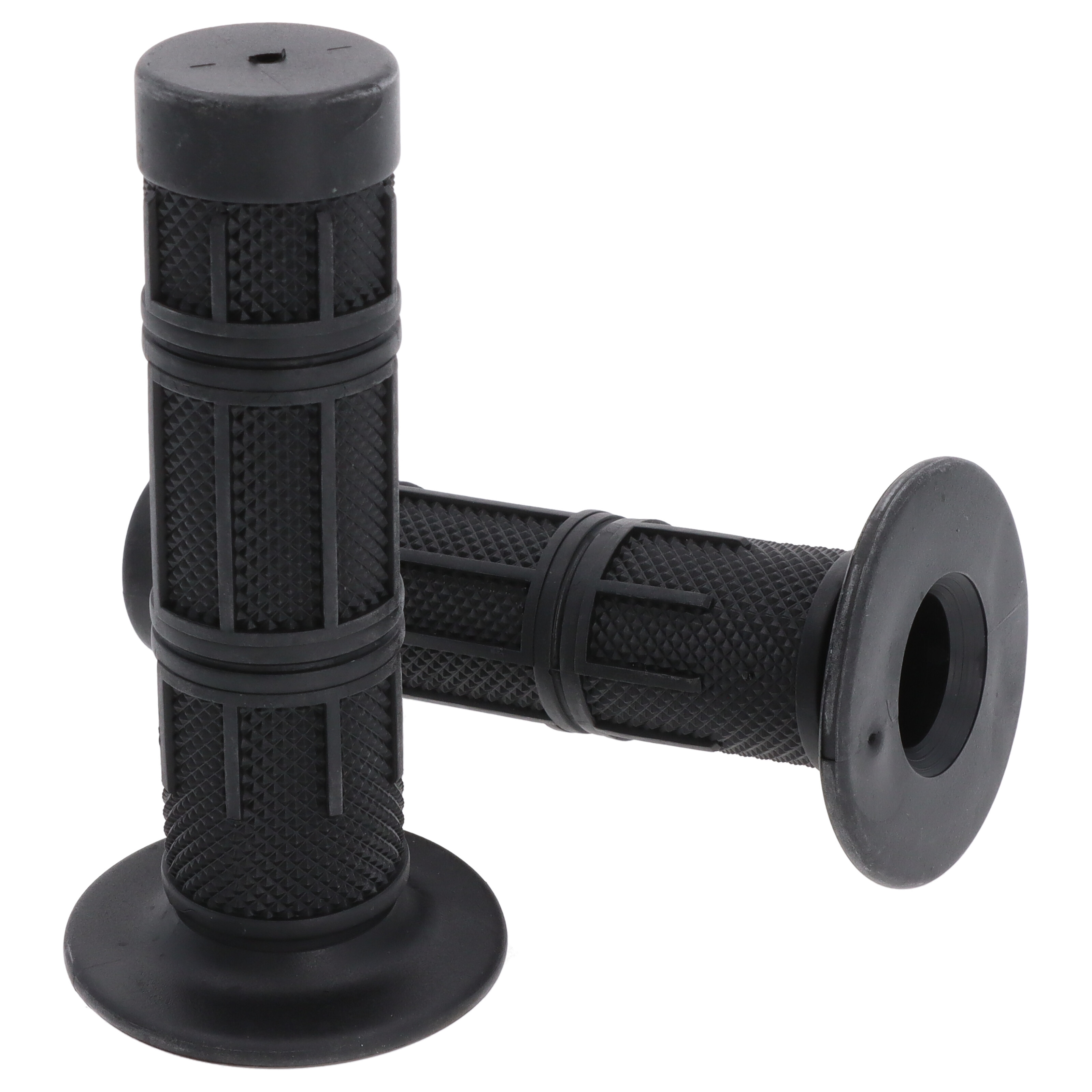 Motorrad Griffgummi-Paar 22/25mm schwarz 7/8 Zoll Lenker 124 mm Motorrad Roller Griffe