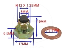 Magnetische Ölablassschrauben M12 x 1,25   7239346