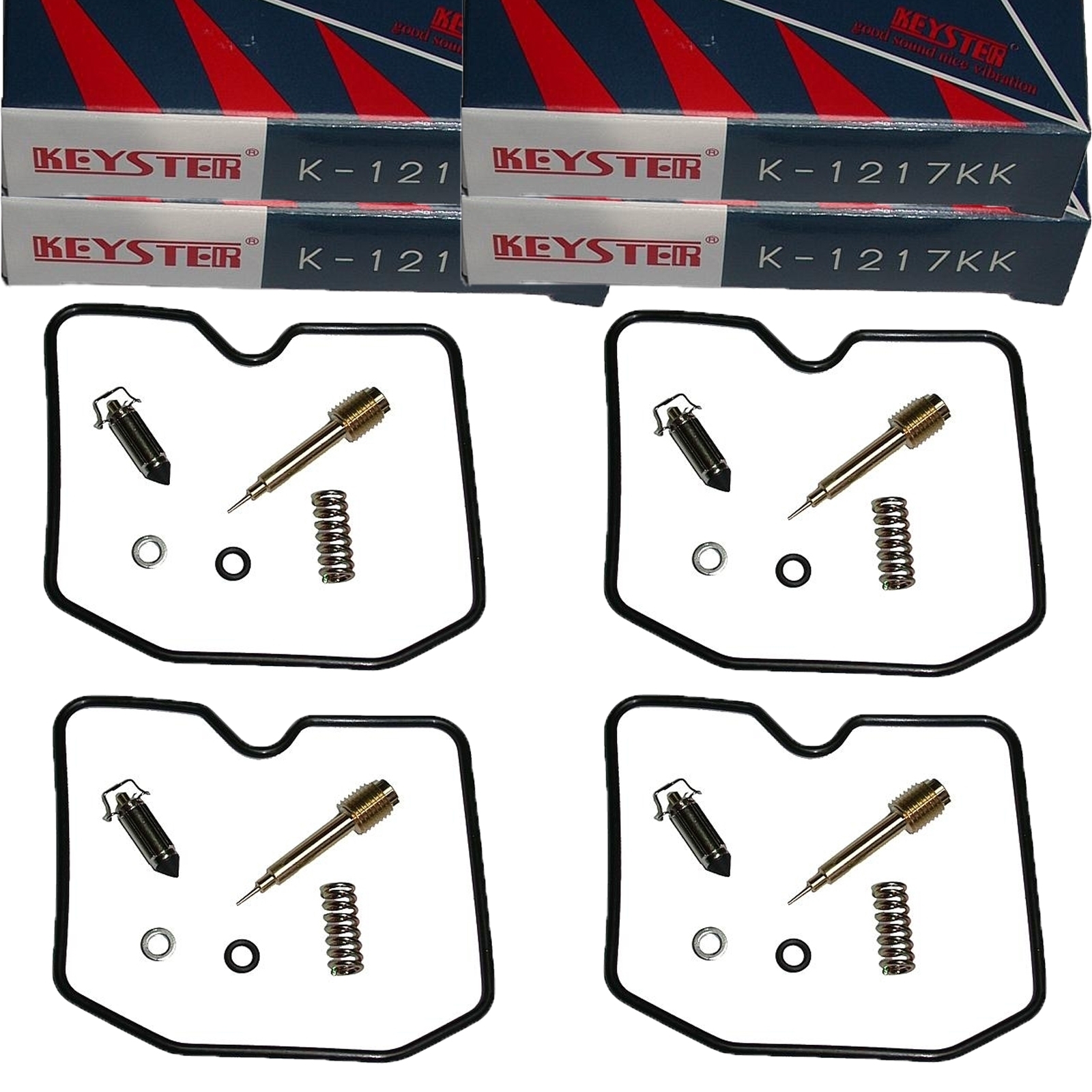 4x Keyster K-1217KK Vergaser Reparatursatz für Suzuki GSF 600 Bandit 1995-2003
