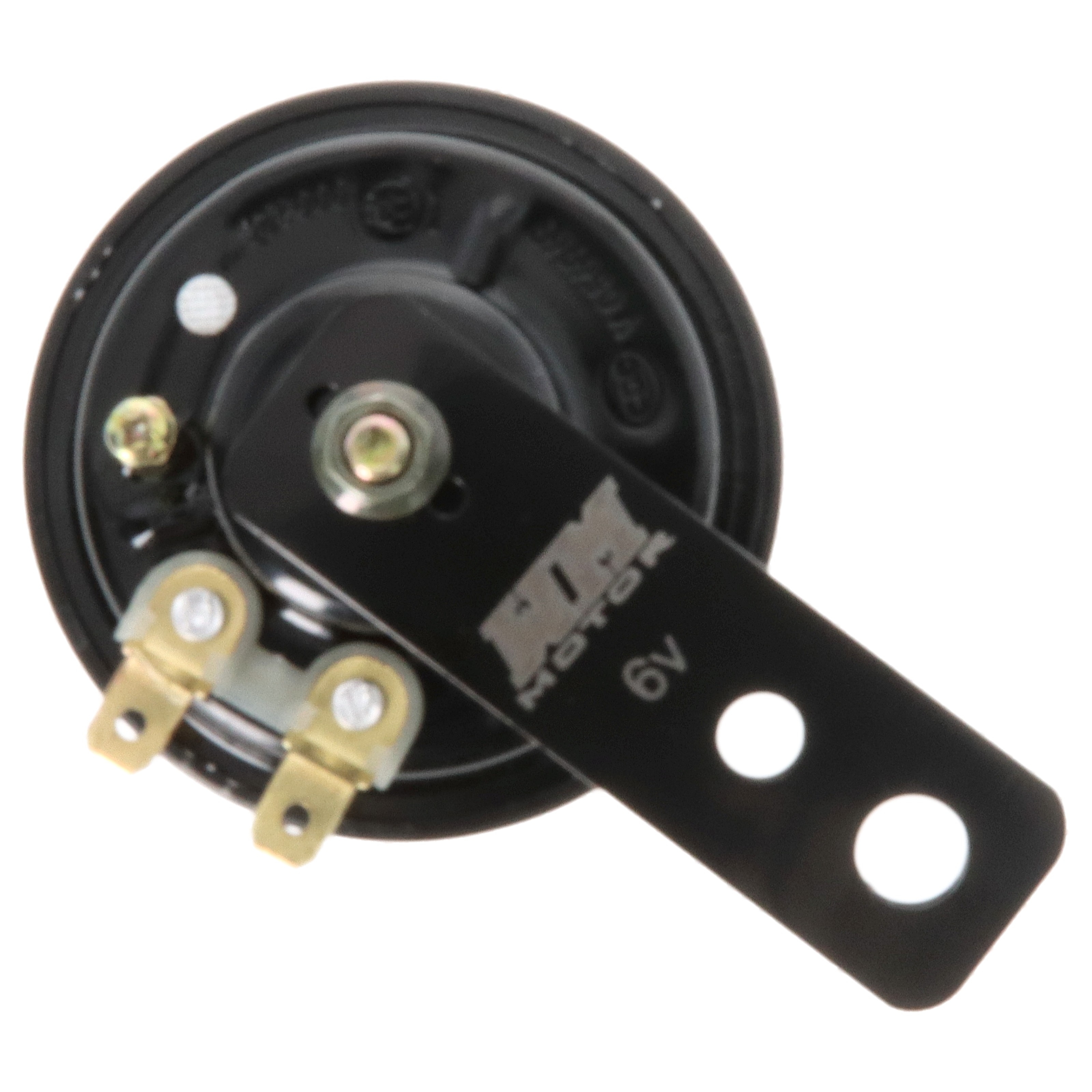 Premium Motorrad Hupe schwarz, 6 Volt, 65 mm E-geprüft universal Metall