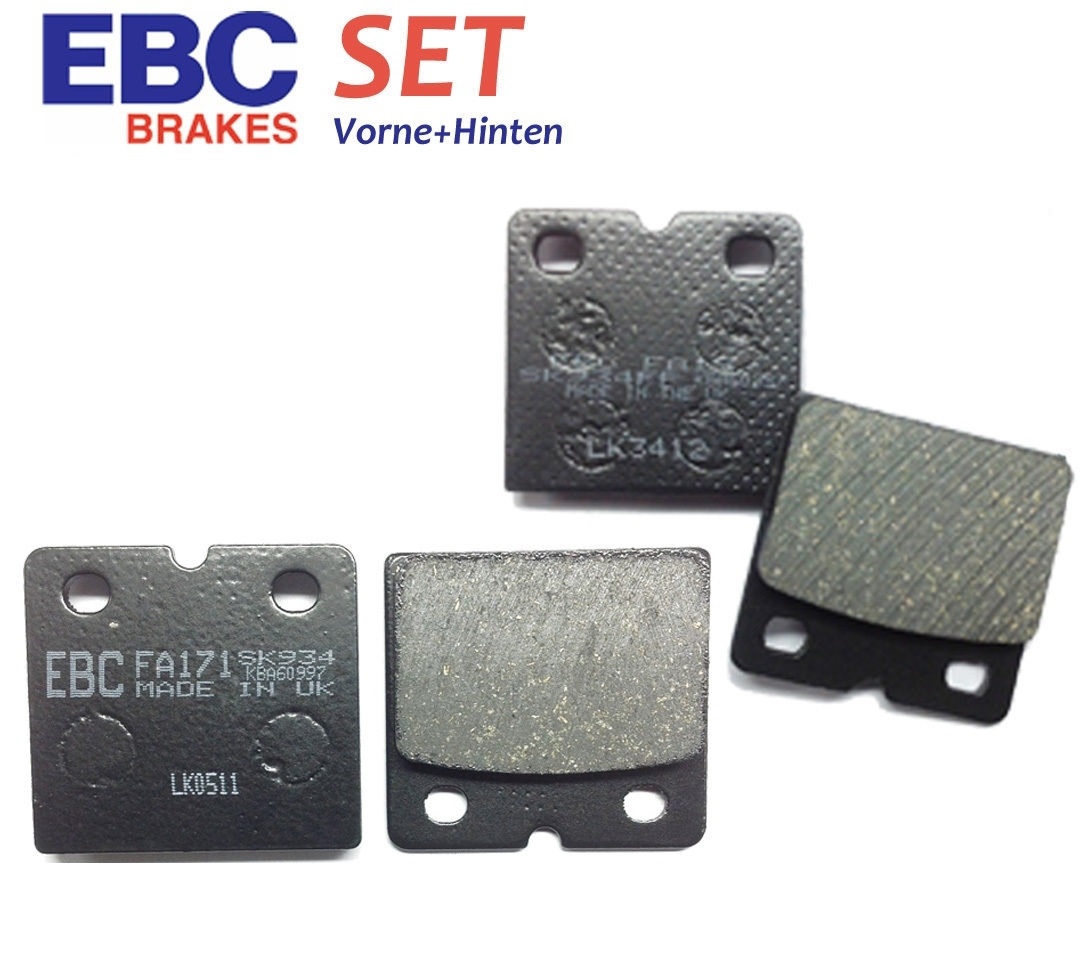 EBC Satz Bremsbeläge für BMW K75 K 75 K100 K 100 75/K569 100/K589 vorne+hinten