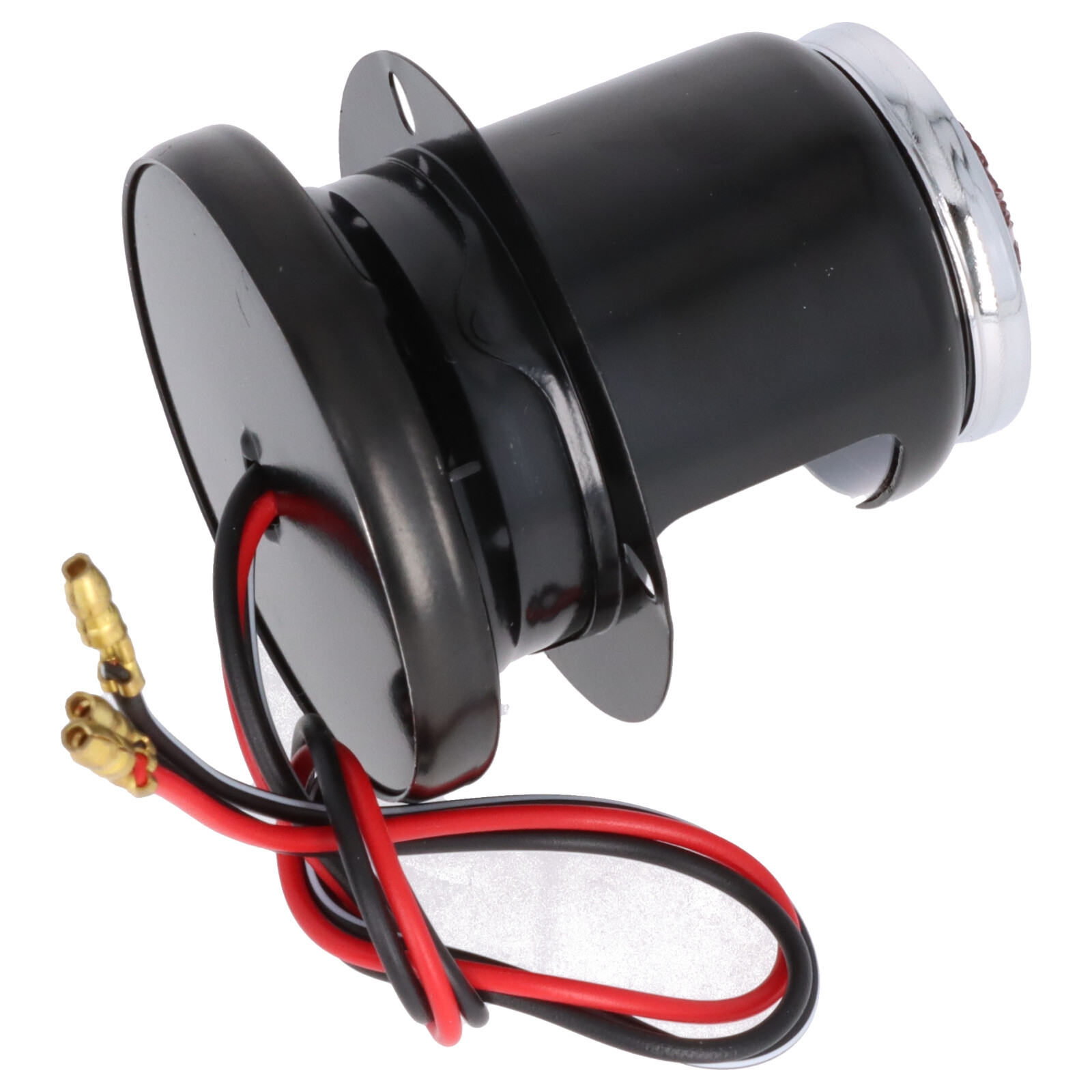 Universelle Rückleuchte Rücklicht schwarz mit Nummernschildbeleuchtung Metallgehäuse