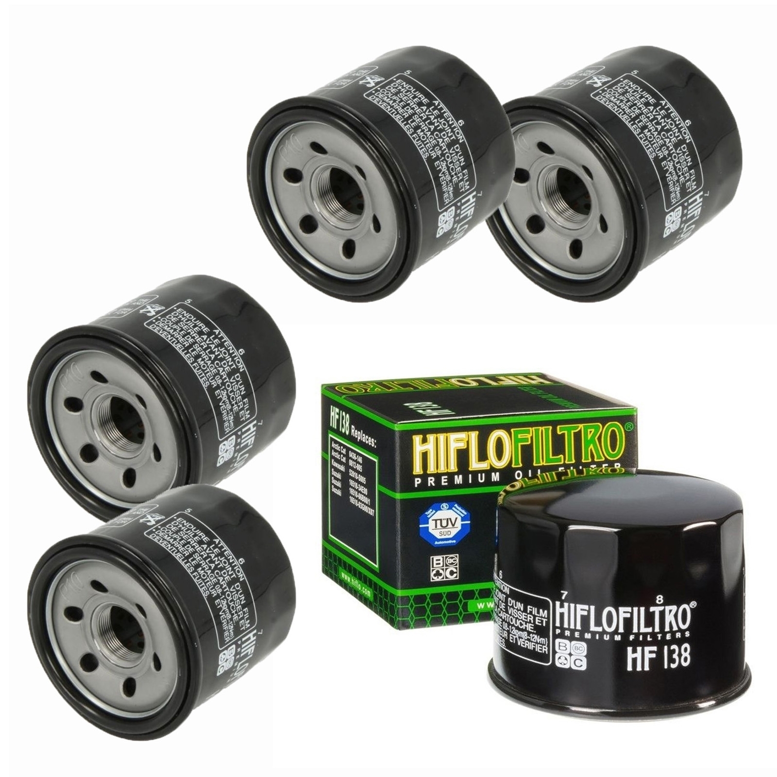 5x HIFLO Ölfilter für Suzuki GSF 600 1200 1250 AN DL Aprilia Cagiva Kawasaki Kymco Sachs