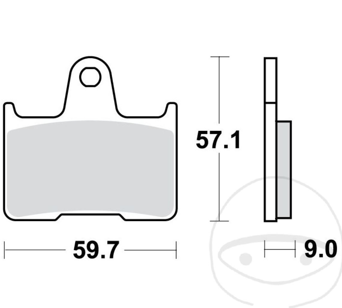 TRW MCB729 Bremsbeläge hinten für Kawasaki Ninja ZX-7RR 750 Suzuki GSX-R GSF GSX
