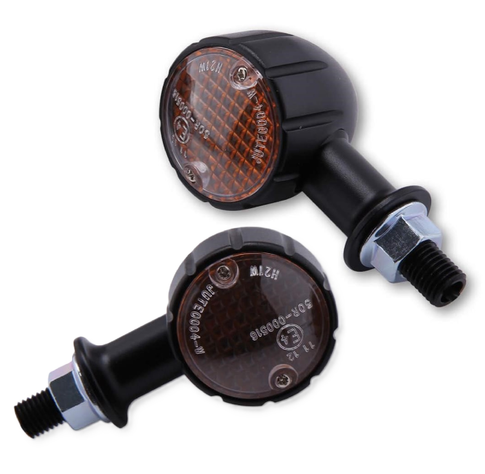 Blinkerleuchten Paar für vorne und hinten aus Aluminium in schwarz für viele Fahrzeuge