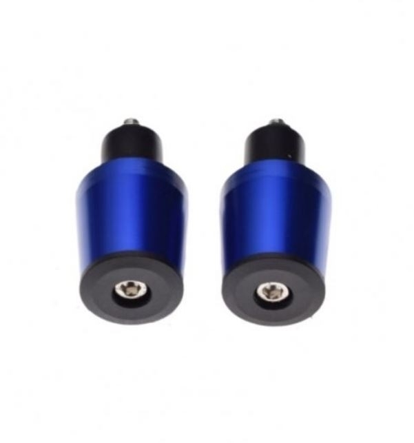 Motorrad Lenkerenden / Lenkergewichte 160g blau Vibrationsdämpfer