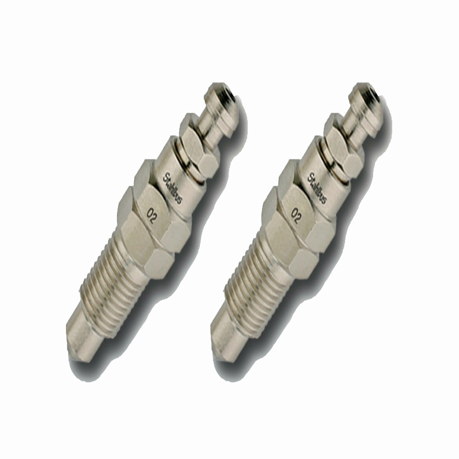 SB-110511 2x stahlbus Schnell-Entlüfterschraube 3/8 Zoll-24UNFx16mm mit integriertem Entlüftungsventil