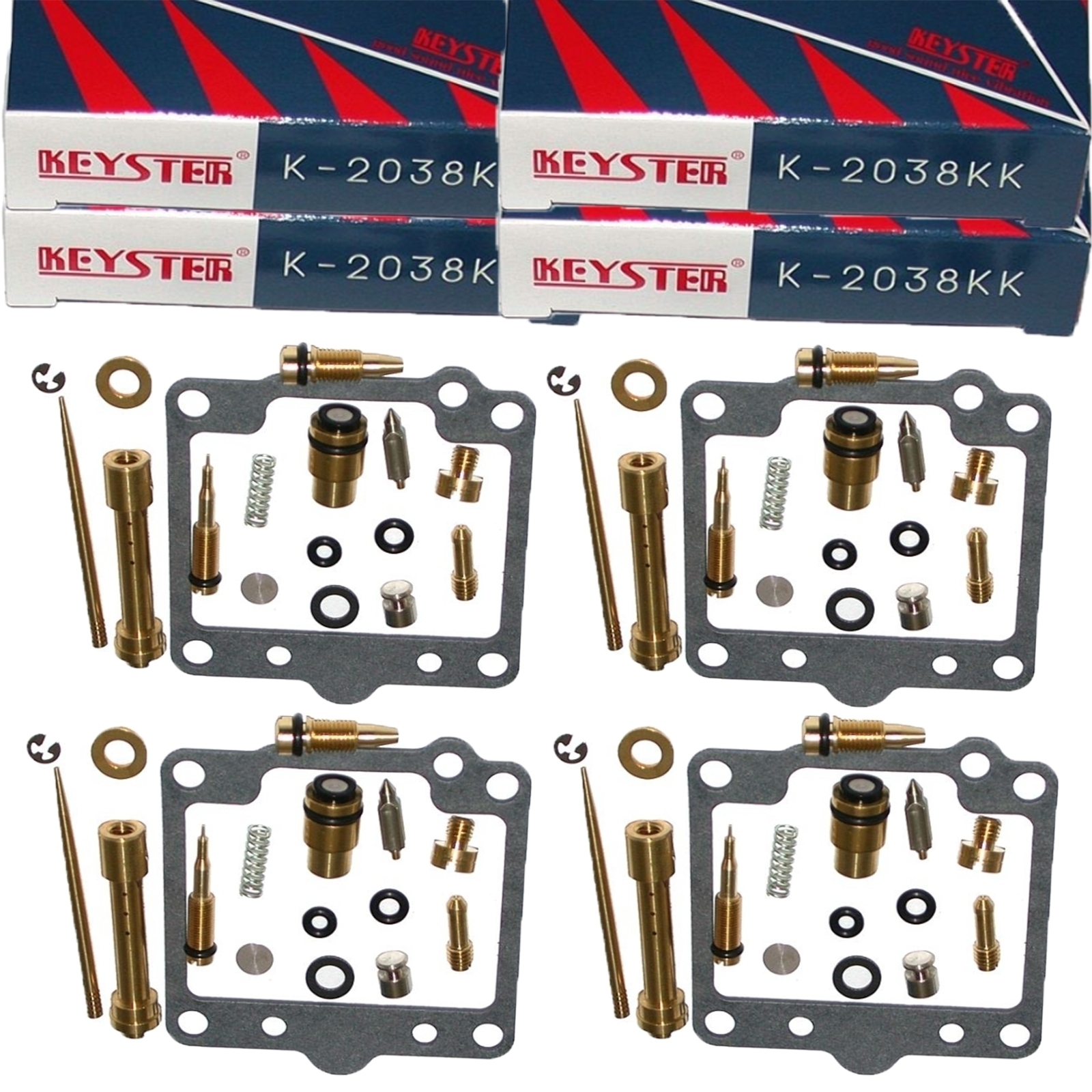 4x Keyster K-2038KK Vergaser Reparatursatz für Kawasaki Z 1000 1981 - 1983 KZCJ1BA KZT00J
