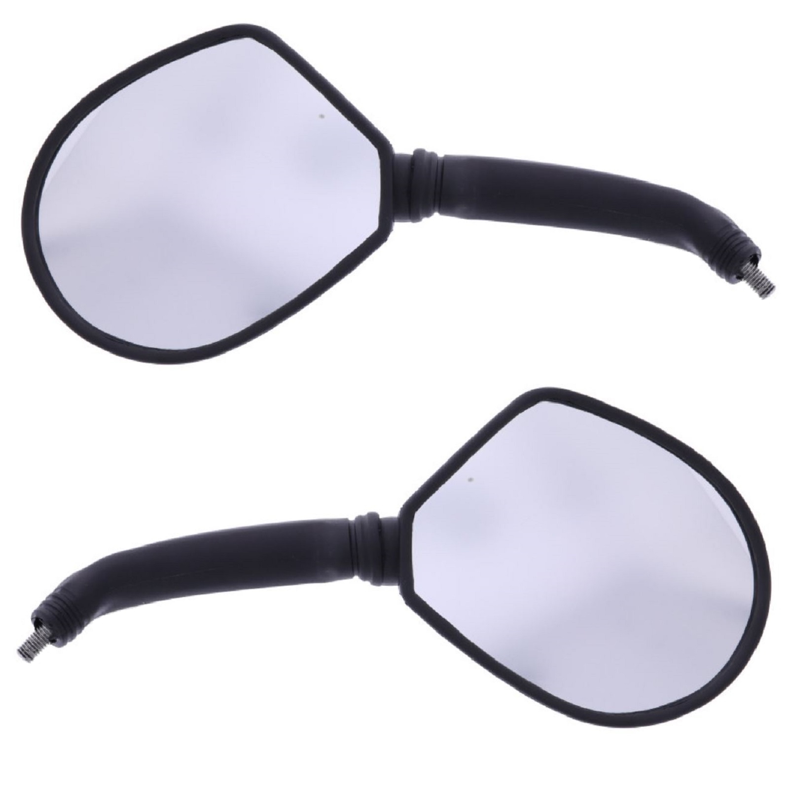 Spiegelpaar für Suzuki AP 50 1995-1999 AY 50 1997-2006 aus Kunststoff in schwarz mit M8 Rechtsgewinde e-geprüft