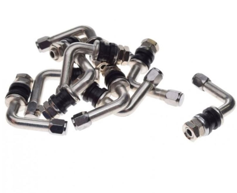 10x Rollerventil Reifen abgewinkelt 90° Winkelventil Reifen Felge Moped Roller Schubkarre