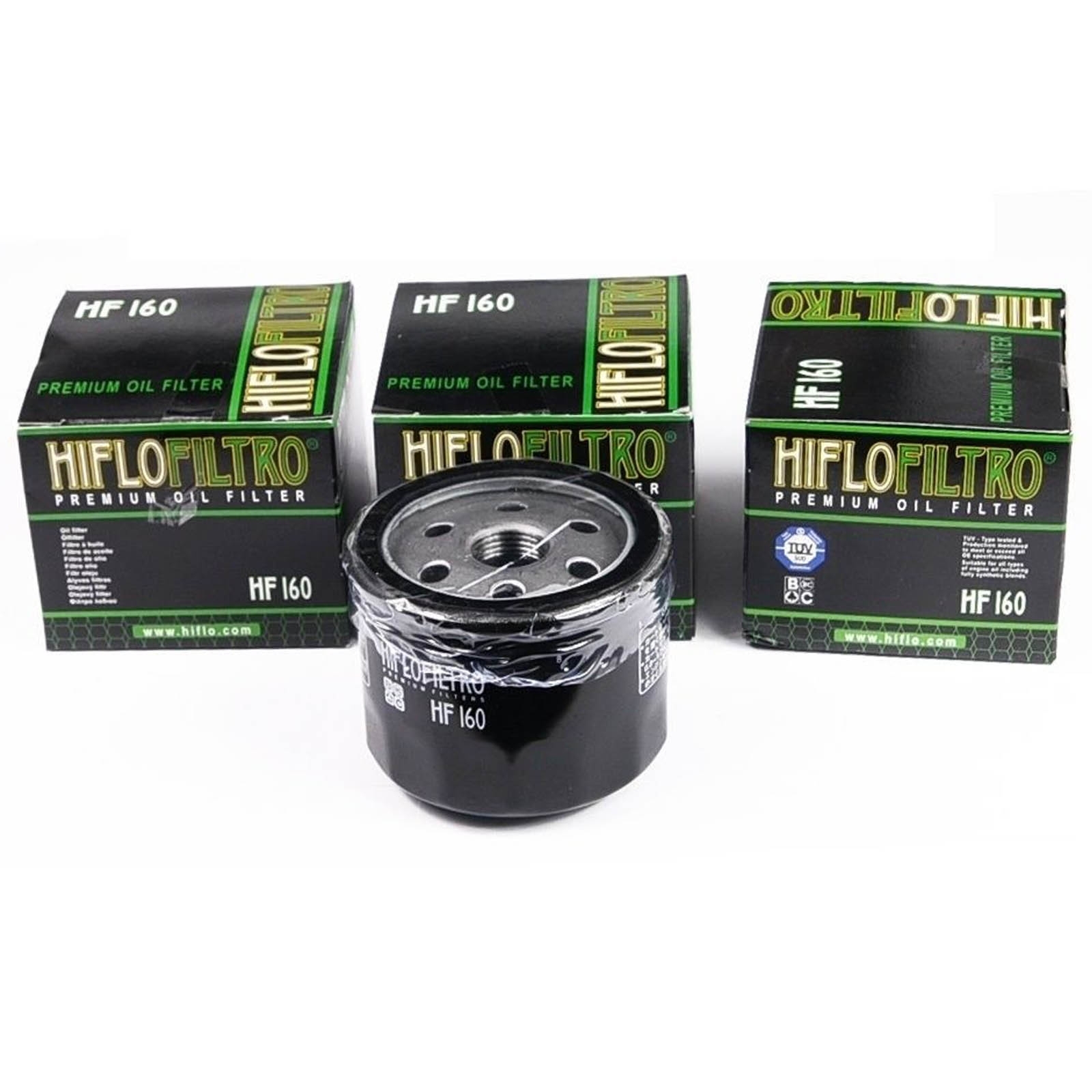 3x Hiflo HF160 Ölfilter für BMW F650 F700 F750  F800 HP4 K1200 K1300 R1200 S1000
