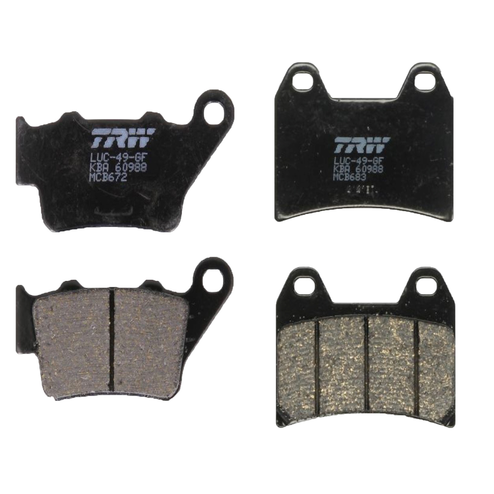 TRW Bremsbelagsatz für KTM Duke 690 790 Duke II 640 LC4 640 Supermoto SMC Husqvarna