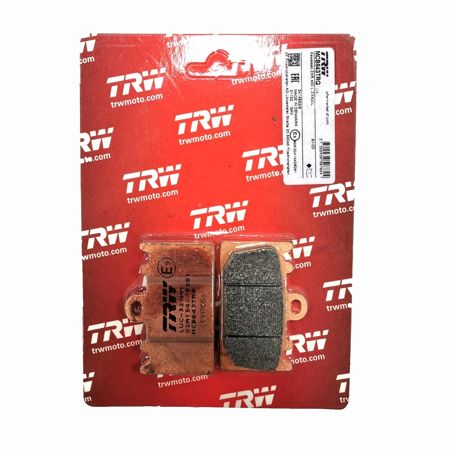 TRW MCB643TRQ Rennsport Bremsbeläge vorne für Kawasaki ZXR400L ZXR 400 L ZX400L 1991-1999