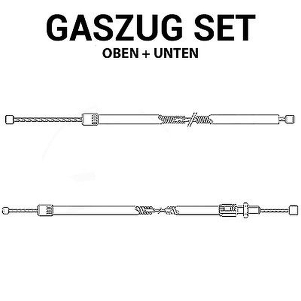 Gaszug Set oben + unten für Piaggio NRG 50 AC DT MC3 45km/h C21000