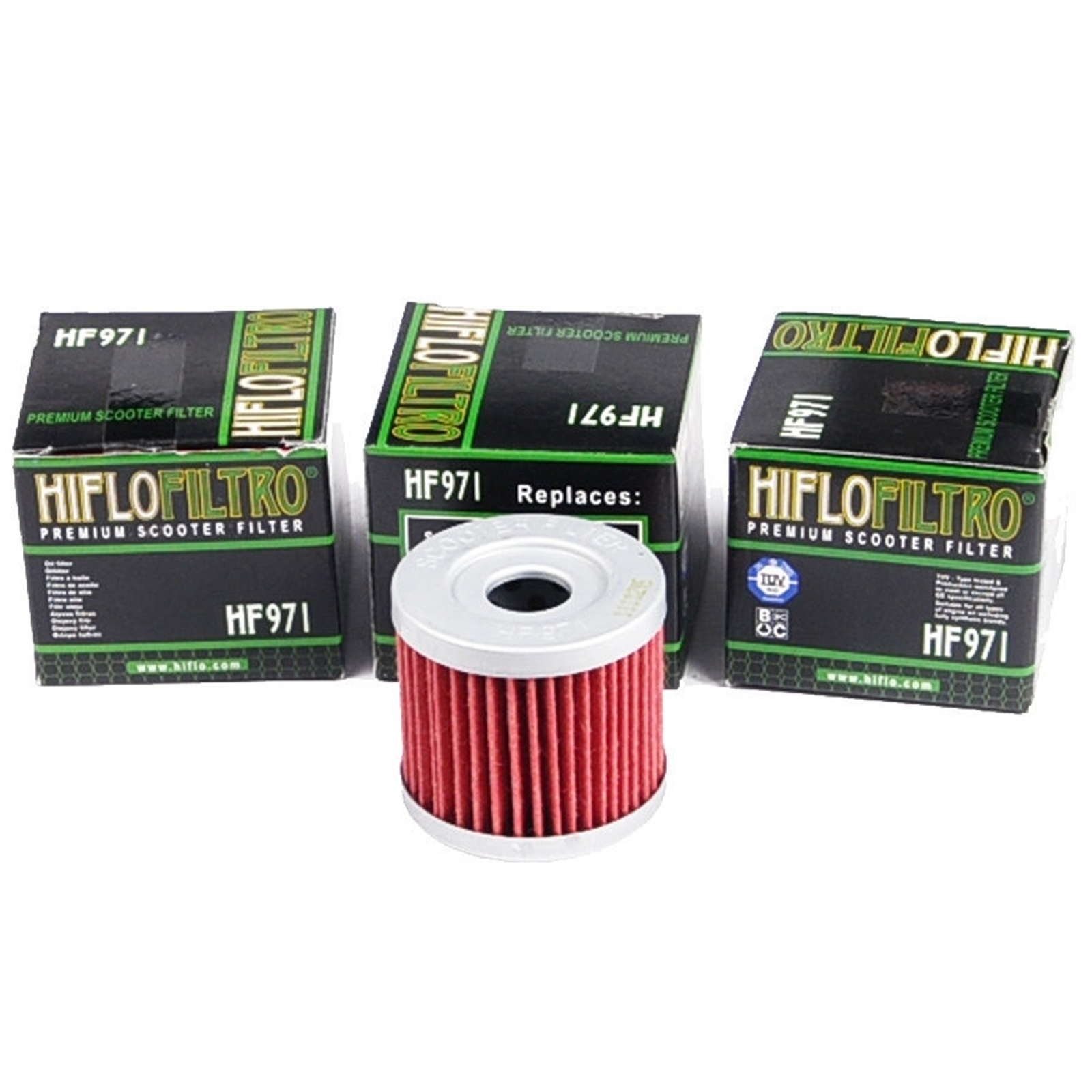3x HIFLO HF971 Ölfilter für Suzuki Burgman AN 400 AN 125 UH 125 UH 200 UX Sixteen UC 125
