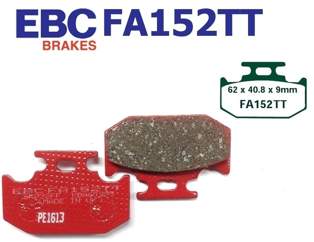 EBC Bremsbeläge FA152TT für Suzuki Yamaha DR RM RMX YZ DT 125 250 350 650 2T