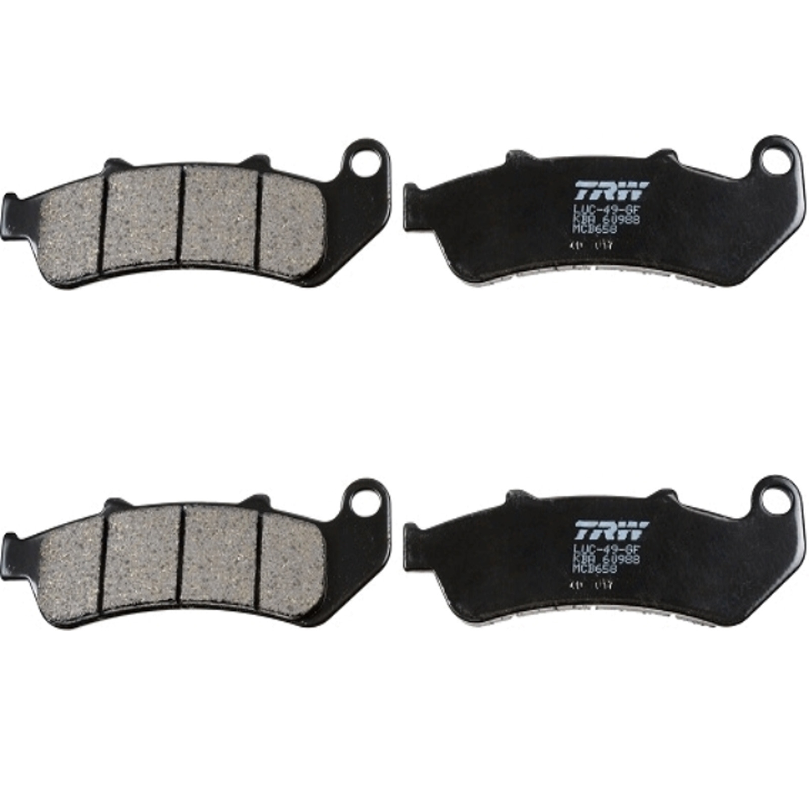 TRW MCB658 Bremsbelagsatz für Honda CBR1000 F Dual CBS SC24 SC24B 1993-2000 vorne+hinten