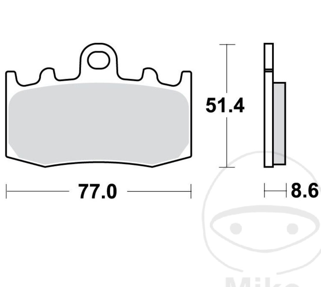 TRW MCB748SV Sintermetall Bremsbeläge vorne für BMW K1200 R1100 R1150 R1200 K1300 R850 RT GS RS RT