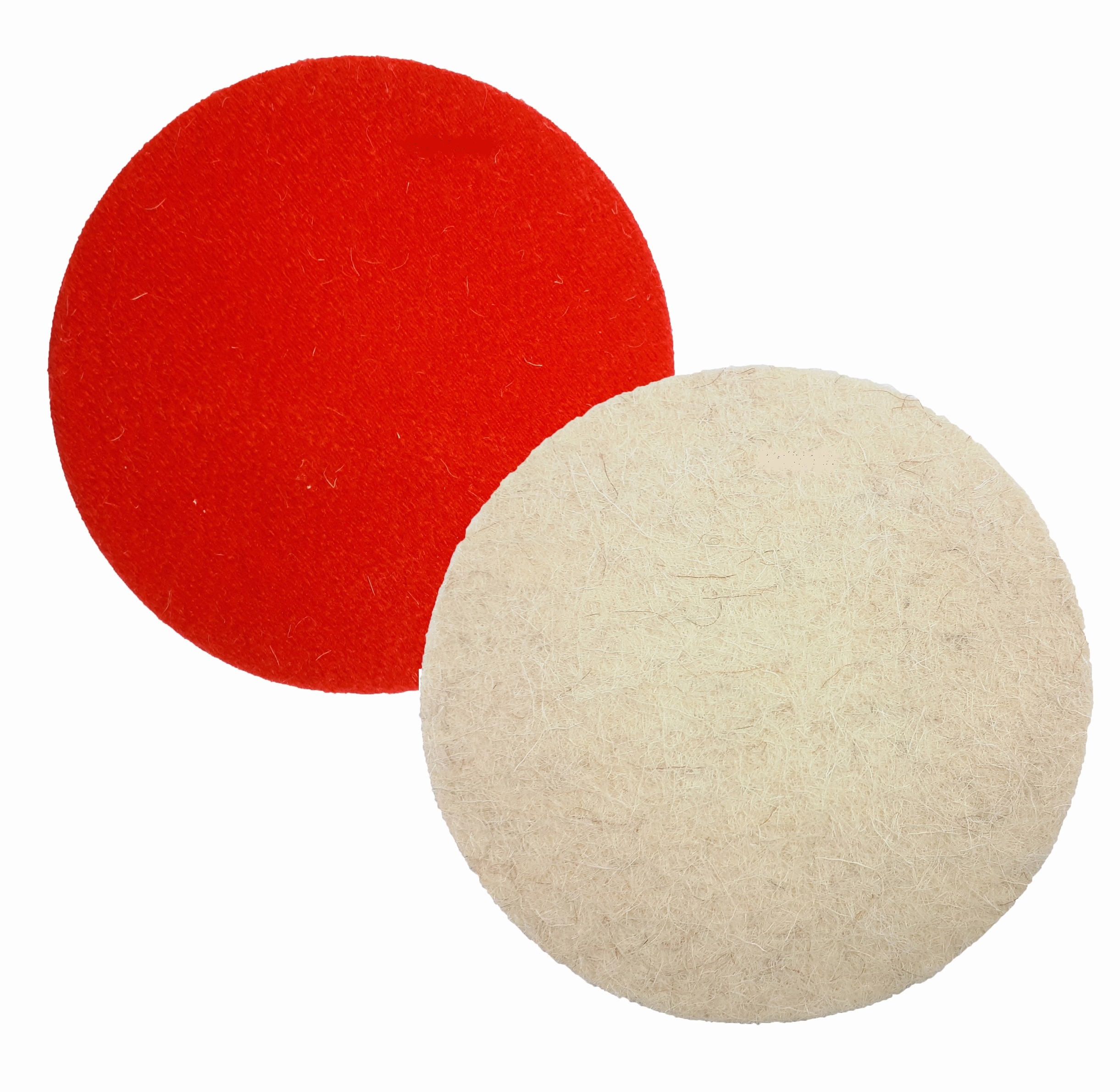 2x Klett Filzscheibe Polierscheibe 125x6 mm Auto Politur Polierpads Schleifscheibe