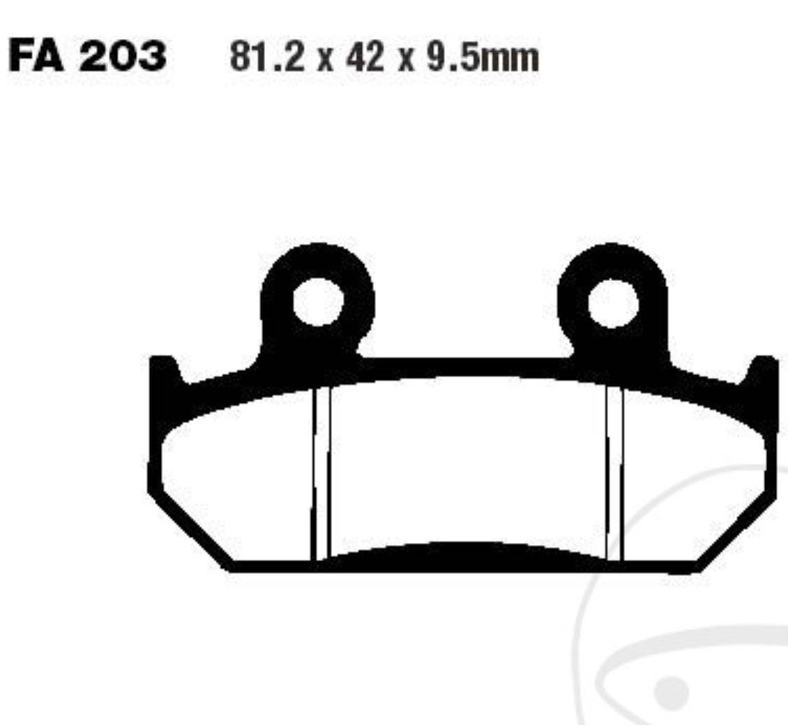 EBC Bremsbeläge FA203 für Honda CBR 600 F PC25
