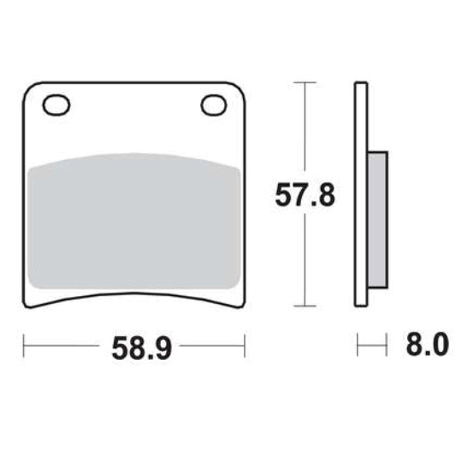TRW MCB591SV Sintermetall Bremsbeläge vorne für Suzuki GSX600 F FU FU2 GSX750 GSX1100 G