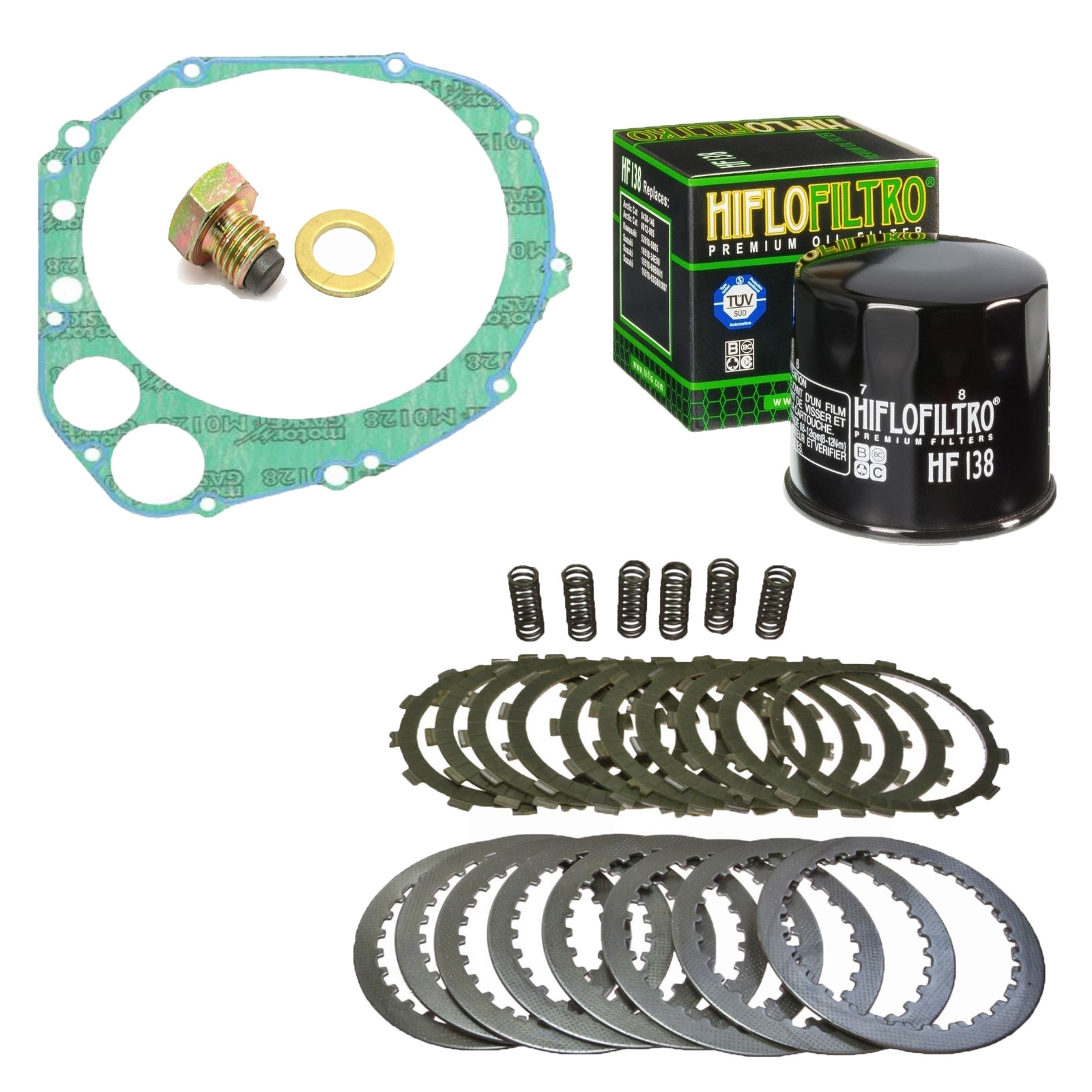 Kupplung Satz Dichtung Ablassschraube Ölfilter für Suzuki GSX-R 1000 2005-2008