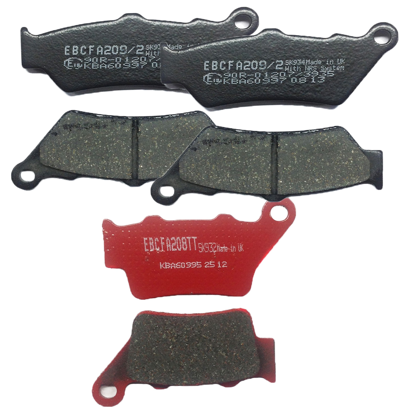 EBC Bremsbelagsatz für KTM 640 LC4 Adventure 2004 - 2007 Bremsbeläge vorne + hinten