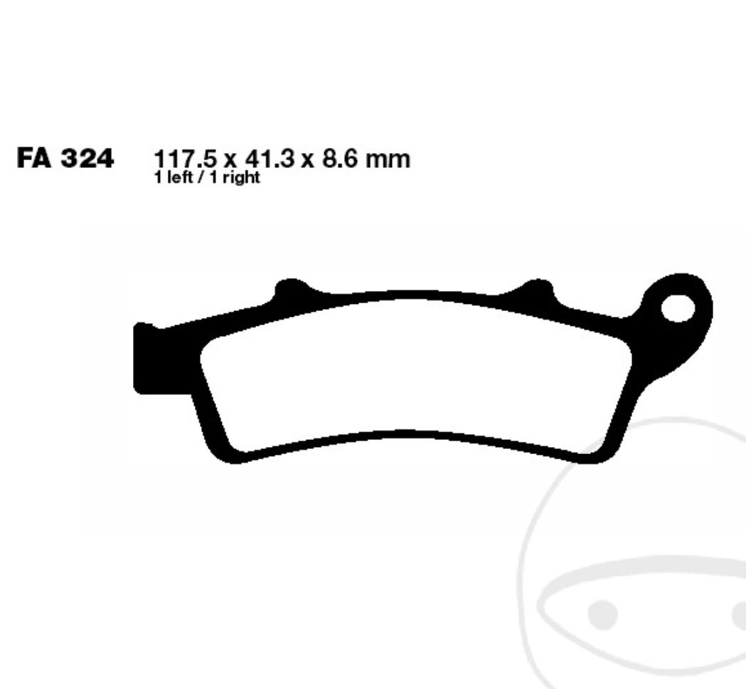 EBC Bremsbeläge SFA324 für Aprilia Atlantic Scarabeo Grande 125 250 300 500