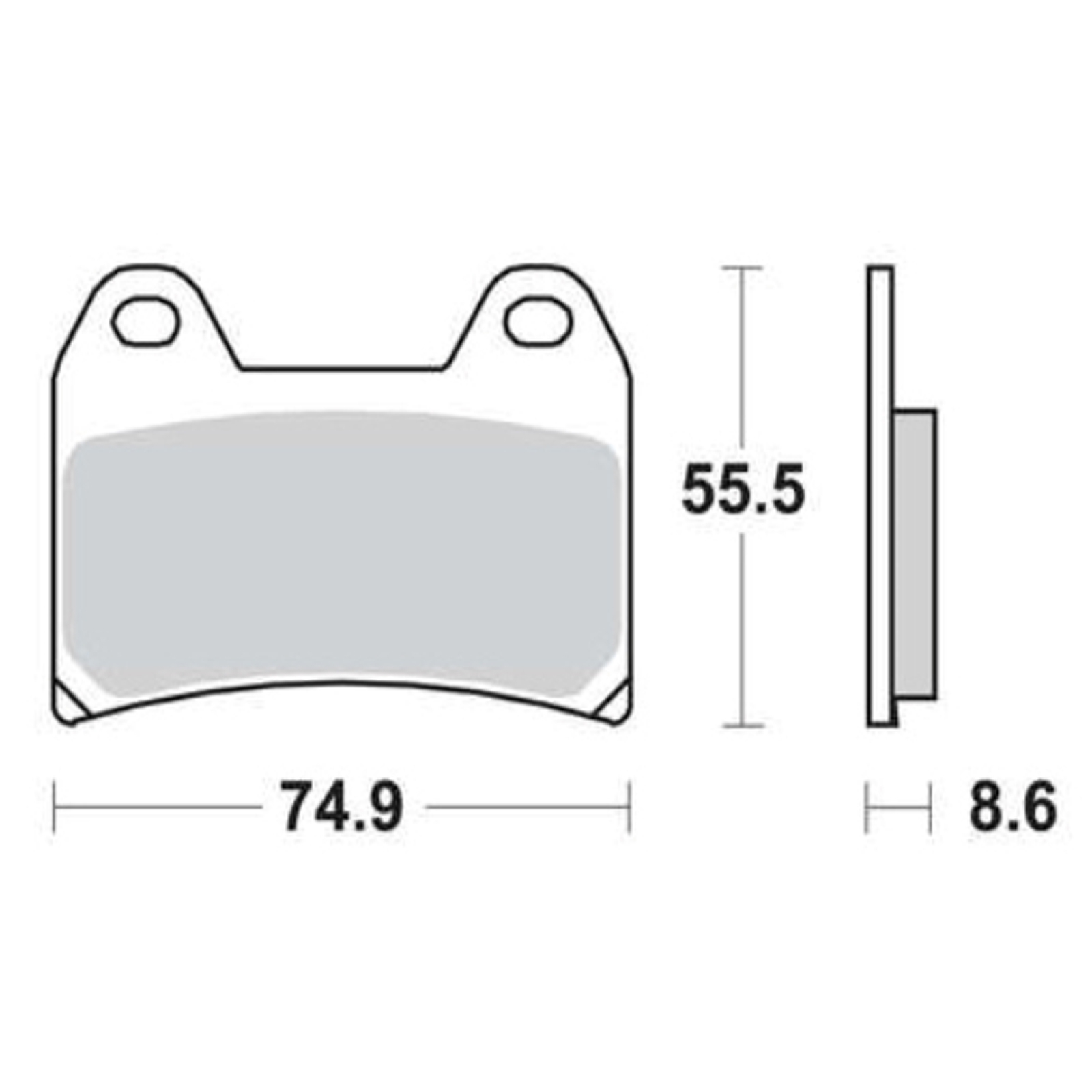 TRW MCB683 Bremsbeläge vorne für BMW F800 R1200 G650 Aprilia Benelli Ducati KTM MV Augusta