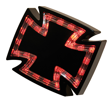 HIGHSIDER LED-Rücklicht GOTHIC, schwarz, Klarglas-Linse