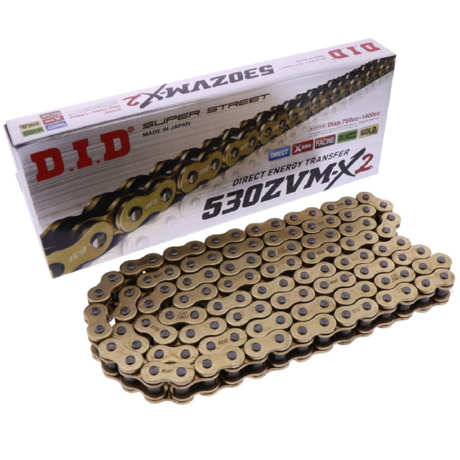 DID X-Ringkette G&G 530ZVMX2/112 Kette endlos geschlossen