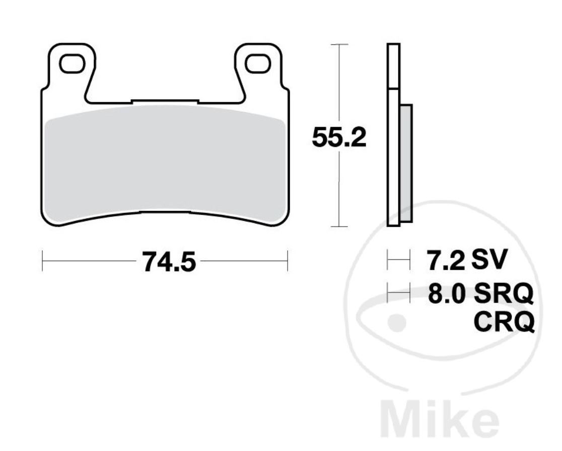 3X TRW Bremsbeläge vorne + hinten MCB703SV MCB634SH Honda CBR600F 1999-2007 PC35