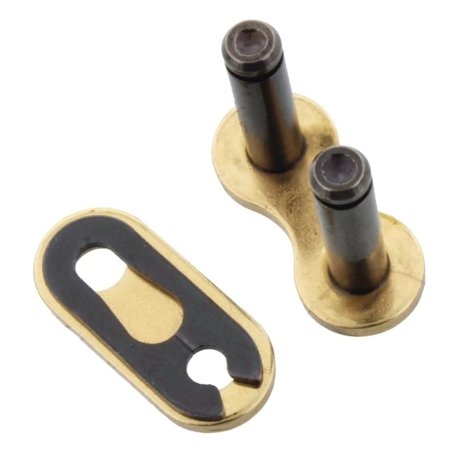 DID Motorrad Antriebskette HD gold 428 Teilung 114 Glieder offen mit Clipschloss